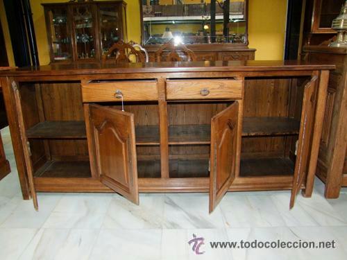 Antig&uuml;edades: BUFET/APARADOR ROBLE MACIZO REF.4280 - Foto 3